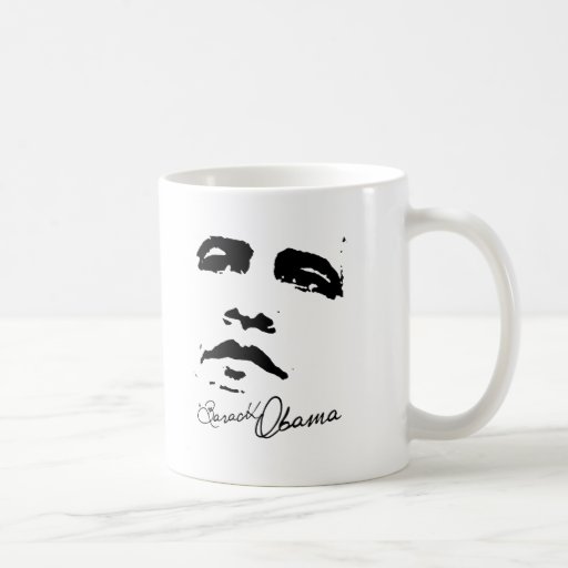 Cabeza de Barack Obama Taza De Café