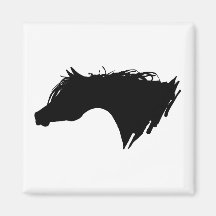 Cabeza de caballo árabe imanes de nevera