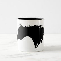 Cabeza de caballo árabe taza de café