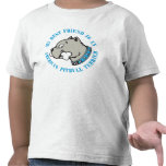 Cabeza de Pitbull del dibujo animado - la camiseta