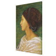 Cabeza de una mujer del mulato, 1861 (el aceite en impresiones en lona