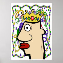 Cabeza del carnaval impresiones