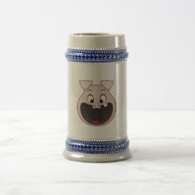 cabeza del cerdo tazas