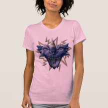 Cabeza del dragón - azul camiseta