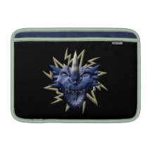 Cabeza del dragón - azul funda macbook air