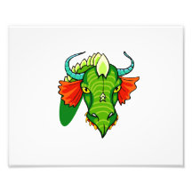 Cabeza del dragón con horns.png arte fotografico
