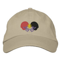 Cabeza del fútbol encendido gorra de beisbol bordada