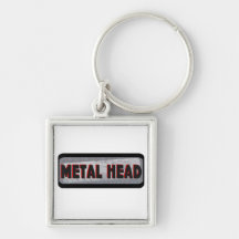 Cabeza del metal llaveros personalizados