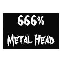 Cabeza del metal papelería