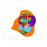 Cabeza del payaso del hobo tarjeta postal
