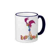 Cabeza del Roadrunner inclinada Tazas