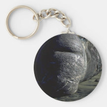 Cabeza del sello de elefante, frontal llavero personalizado