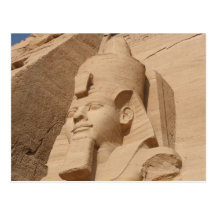 cabeza del simbel del abu tarjetas postales