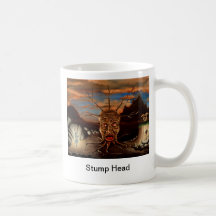 Cabeza del tocón taza