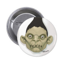 cabeza del zombi pins