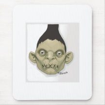 cabeza del zombi tapete de raton