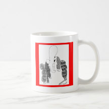Cabeza en ventana de la nariz taza