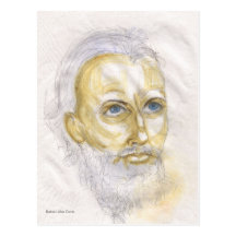 Cabeza masculina después de Durer, postal