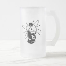 Cabeza retra del robot de la ciencia ficción - neg taza de café
