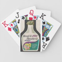 Cabeza y cantos rodados cartas de juego