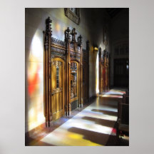 Cabina de la confesión - St. Dominics - San Franci Poster