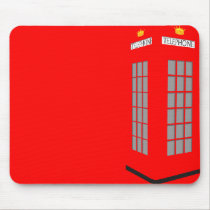 Cabina de teléfono Mousepad alfombrillas de raton 
