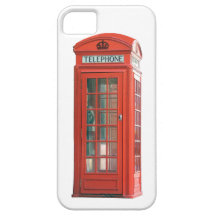 Cabina de teléfono roja iPhone 5 Case-Mate fundas