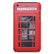 Cabina de teléfonos roja de Londres Barely There iPod Protectores