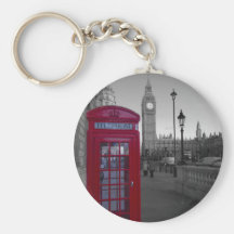 Cabina de teléfonos roja de Londres Llavero Personalizado