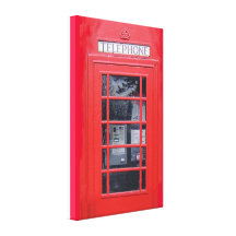 Cabina de teléfonos roja de Londres Impresión En Lona Estirada