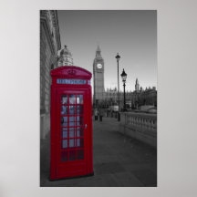 Cabina de teléfonos roja de Londres Impresiones