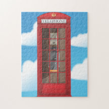Cabina de teléfonos roja puzzle