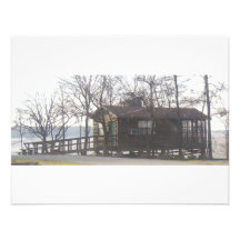 Cabina en el lago comunicados personalizados