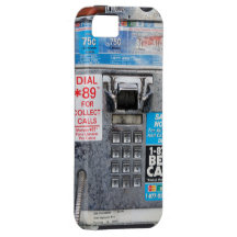 Cabina pública divertida del teléfono público iPhone 5 Case-Mate fundas