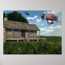 Cabina y dirigible - GRANDES Posters