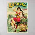 Cabourg, poster del viaje del vintage de París