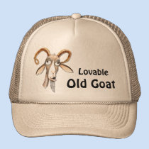 Cabra vieja divertida gorras