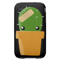 Cactus lindo tough iPhone 3 protectores
