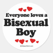 Cada uno ama a un bisexual pegatinas redondas