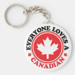 ¡Cada uno ama a un canadiense! Llavero