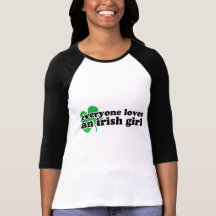 Cada uno ama a un chica irlandés camisetas