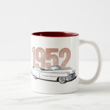 Cadillac 1952 Coupe De Ville, convertible blanco Taza