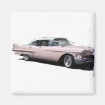 Cadillac rosado imán para frigorifico