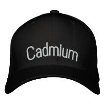 Cadmio Gorra De Béisbol Bordada