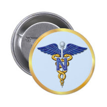 Caduceo del oficio de enfermera pins