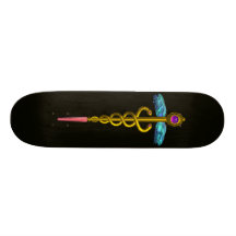 CADUCEO, negro Patín Personalizado