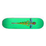 CADUCEO, verde Monopatín Personalizado