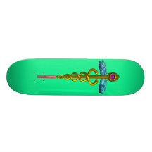 CADUCEO, verde Monopatín Personalizado