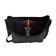 Caduceo veterinario bolsas de mensajeria