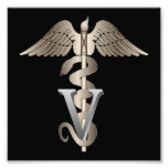 Caduceo veterinario impresión fotográfica